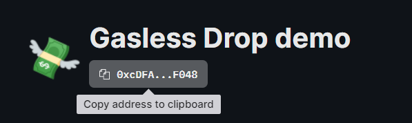 Edition drop address